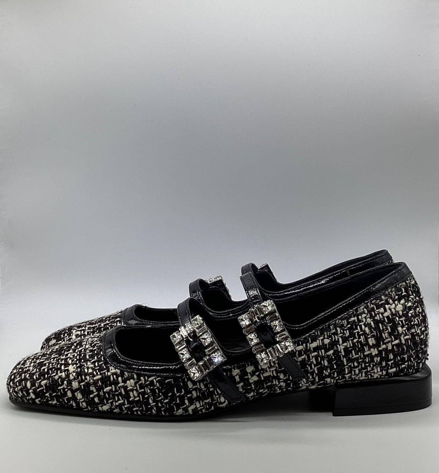 CHANTAL 2439 TWEED MÉLANGE NERO