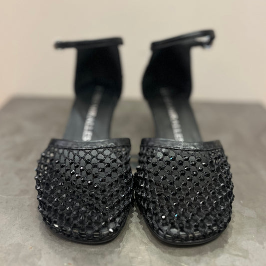 Sandalo Strass Nero 18656