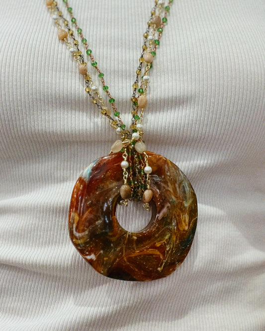 Collana Red Stone