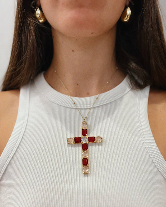 Collana Croce Fire